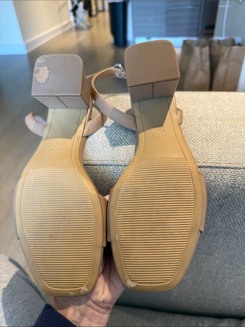 a new day Tan Strappy Block Heel Sandals - Picture 2 of 2